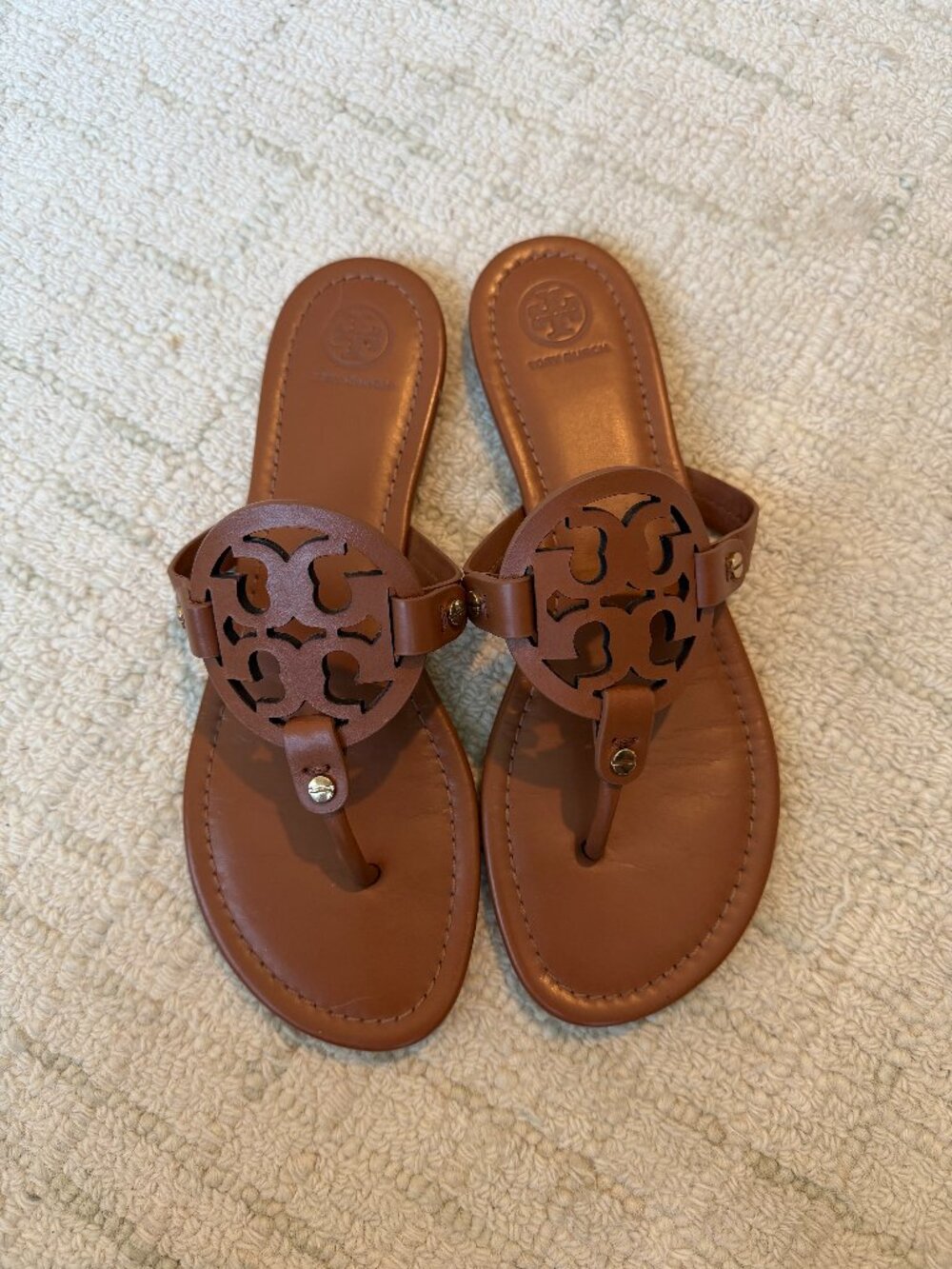 Tory Burch Size 9.5 Miller Sandal in Vintage Vachetta